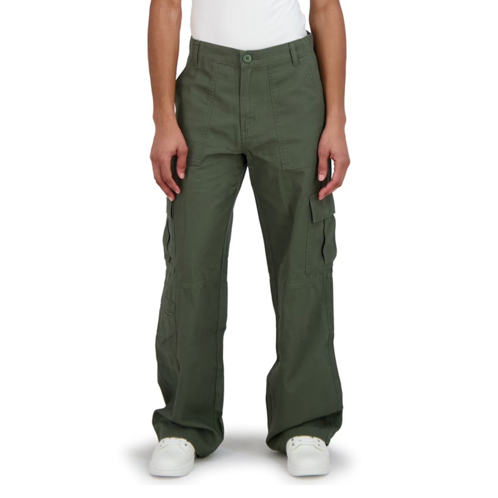 Aeropostale Women’s Green Cargo Pants Utility Pocket Elastic Waist Size medium - Picture 7 of 8